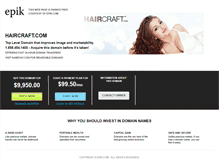 Tablet Screenshot of haircraft.com